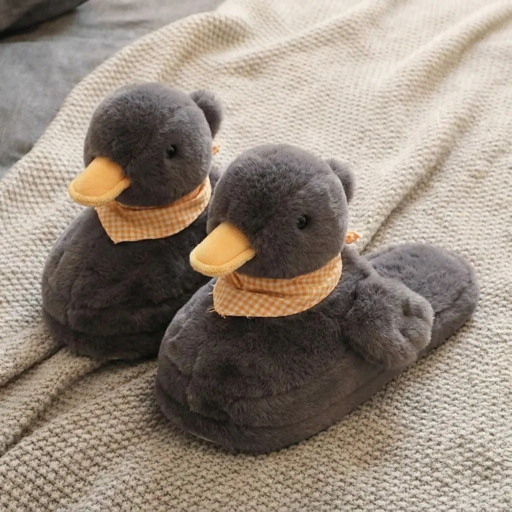 NICOMO もこもこアヒルスリッパ