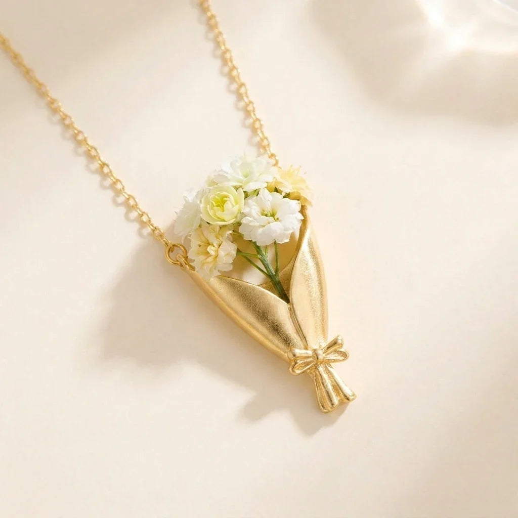 NICOMO ミニ花束ネックレス