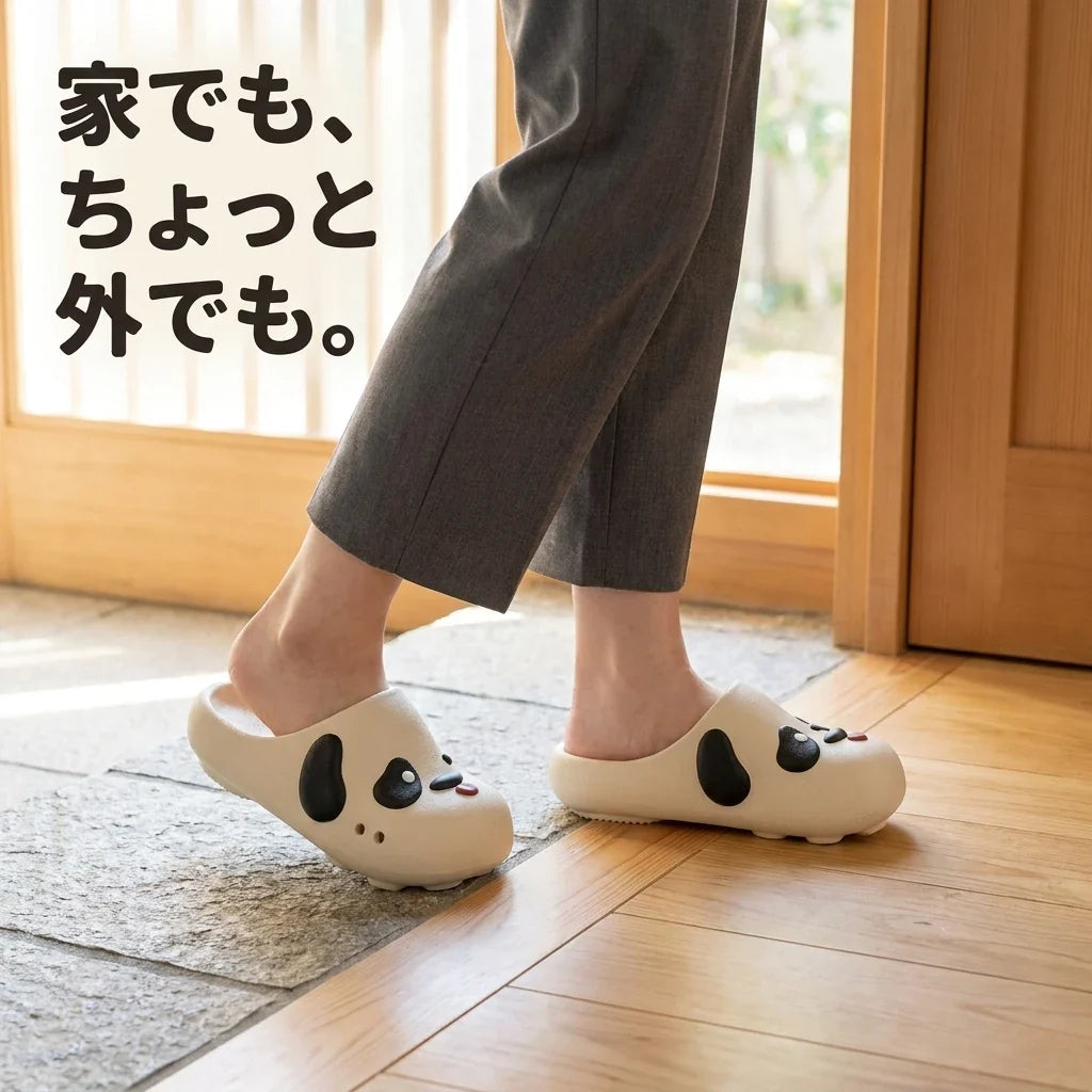 NICOMO おとぼけ犬サンダル