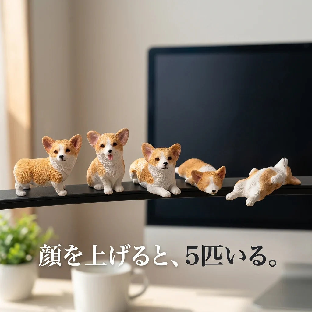 NICOMO コーギー置物