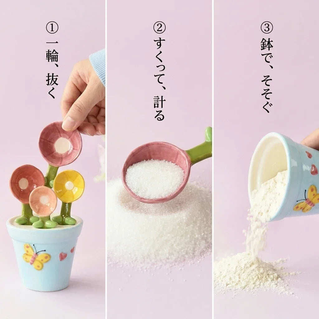NICOMO フラワーポット計量スプーン