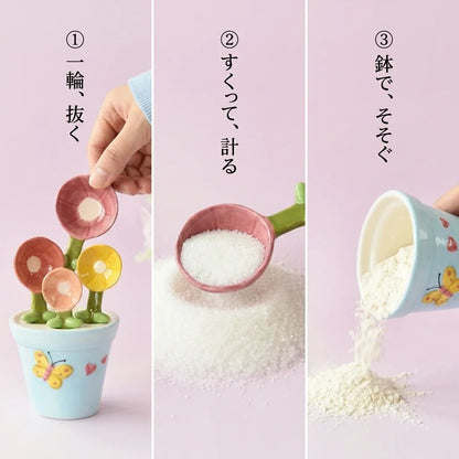 NICOMO フラワーポット計量スプーン