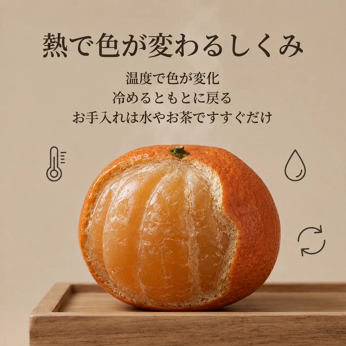 NICOMO 変色茶寵 みかん