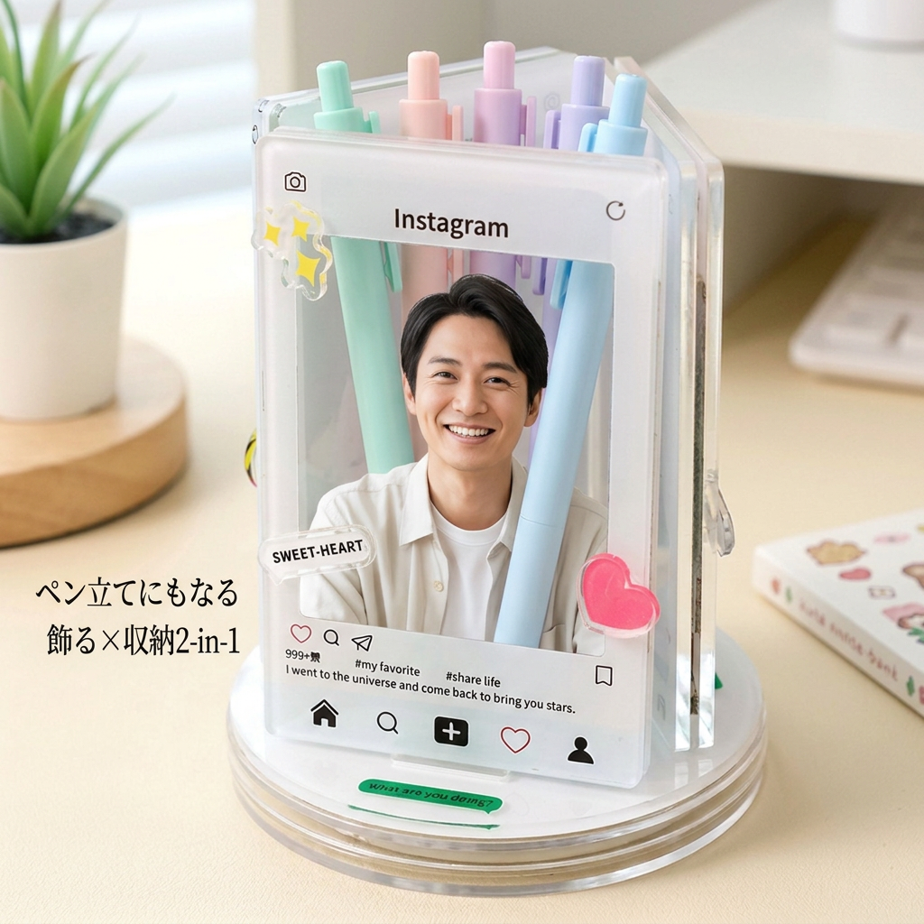 NICOMO 回転アクリルフォトスタンド