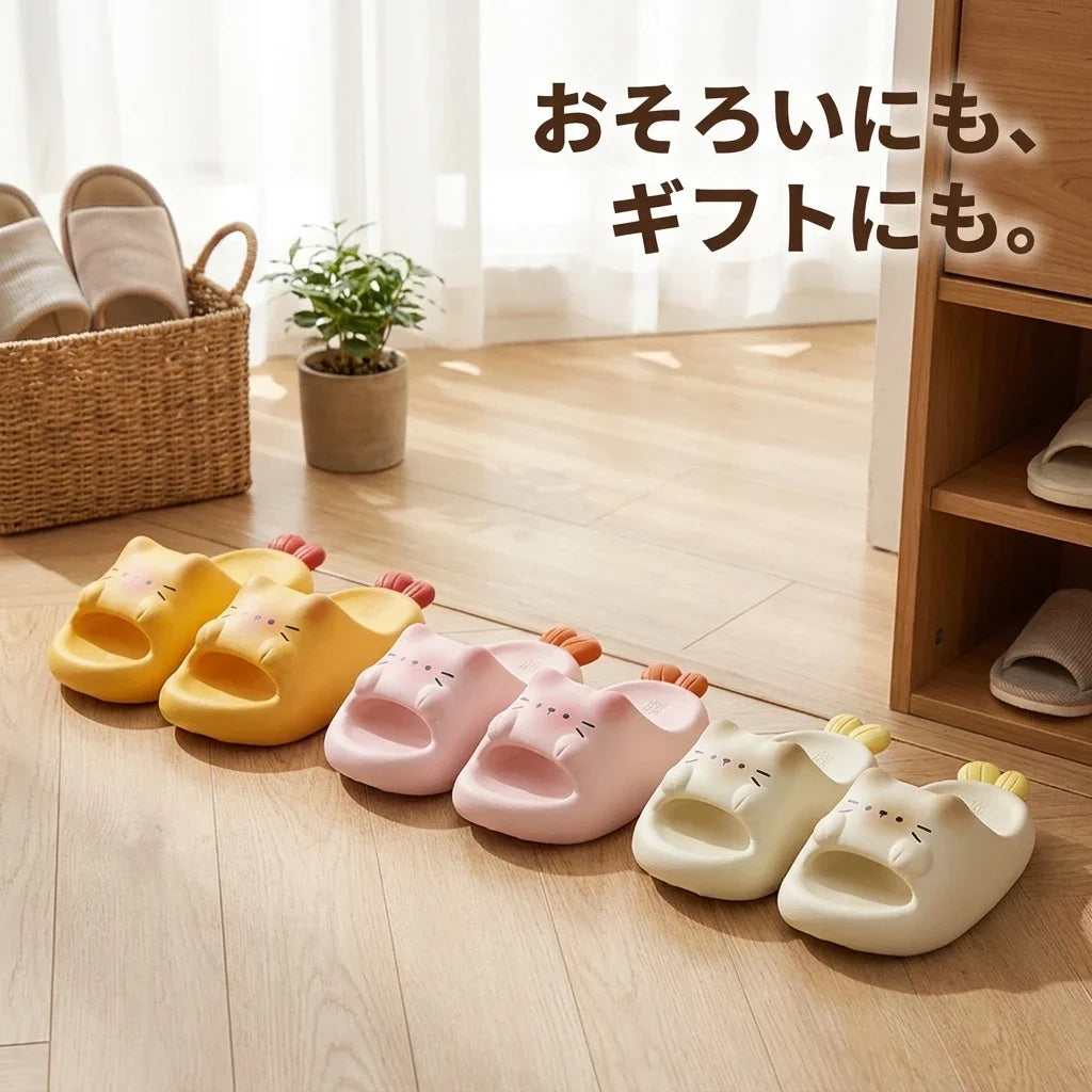 NICOMO エビフライにゃんサンダル