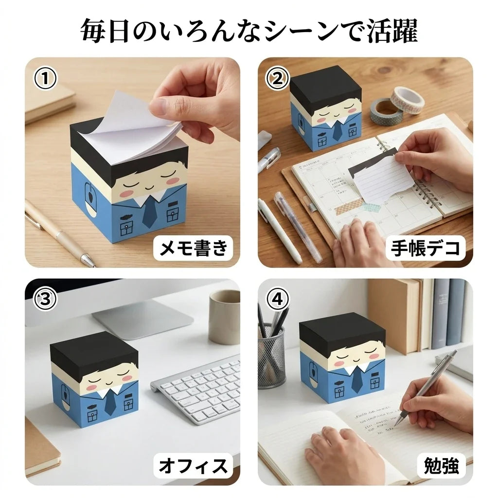 NICOMO オフィスワーカー キューブメモ