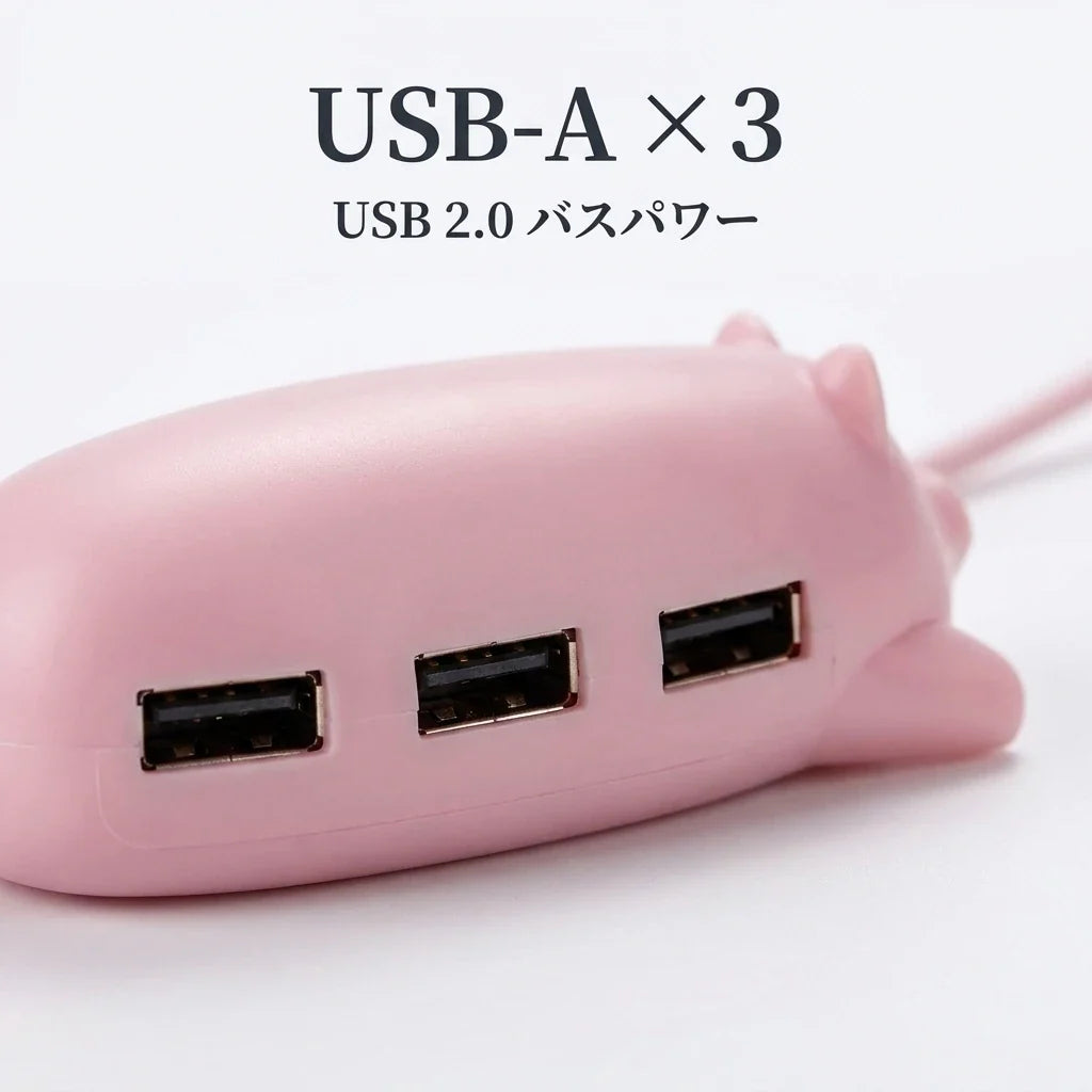 NICOMO ぶたさんUSBハブ