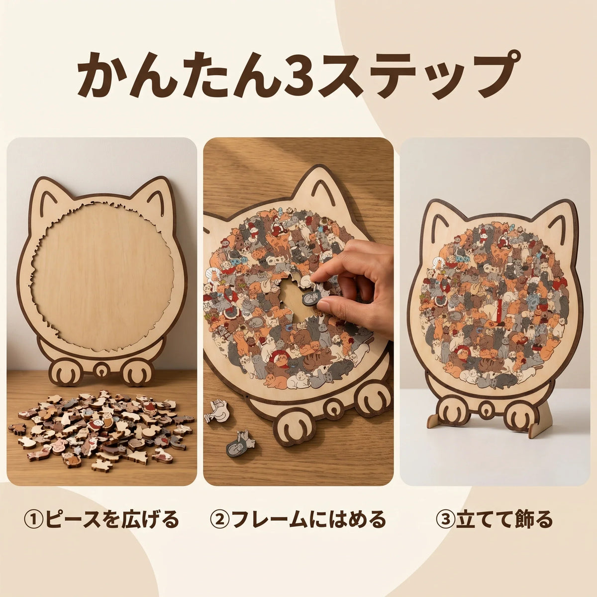 NICOMO 木製ペットパズル