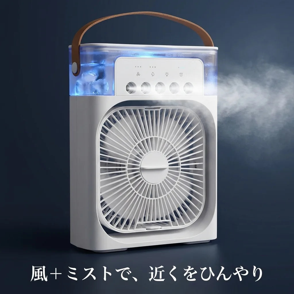 NICOMO 卓上ミスト冷風扇