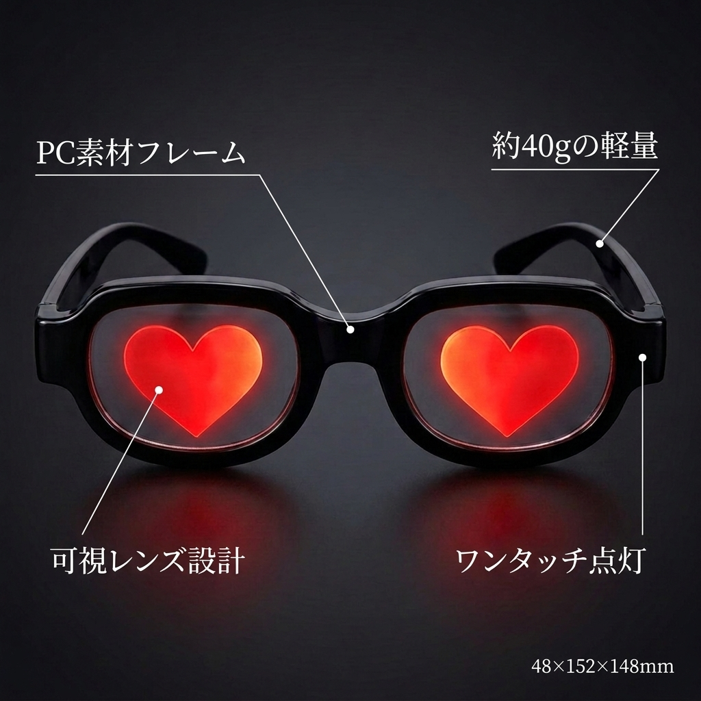 NICOMO 七彩発光メガネ