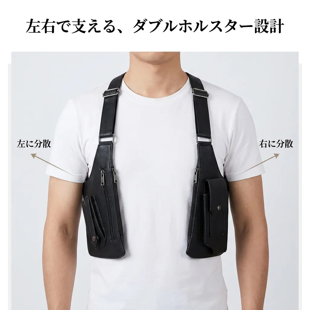 NICOMO ダブルホルスターバッグ