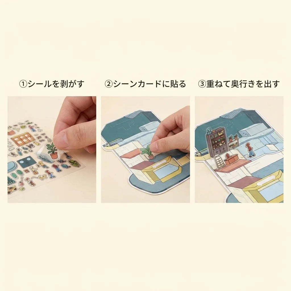 NICOMO 3D立体シーンシール
