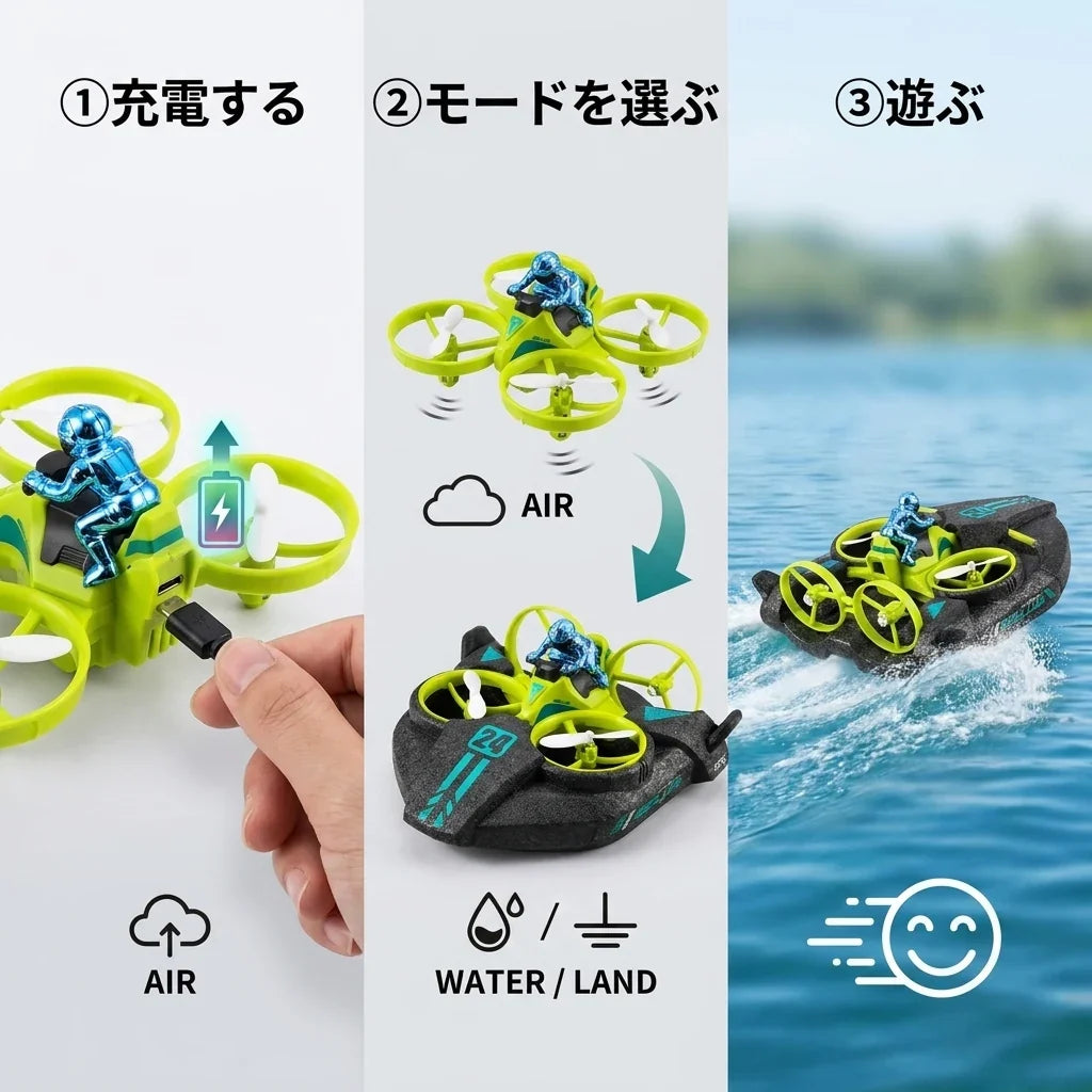 NICOMO 水陸空3WAYドローン