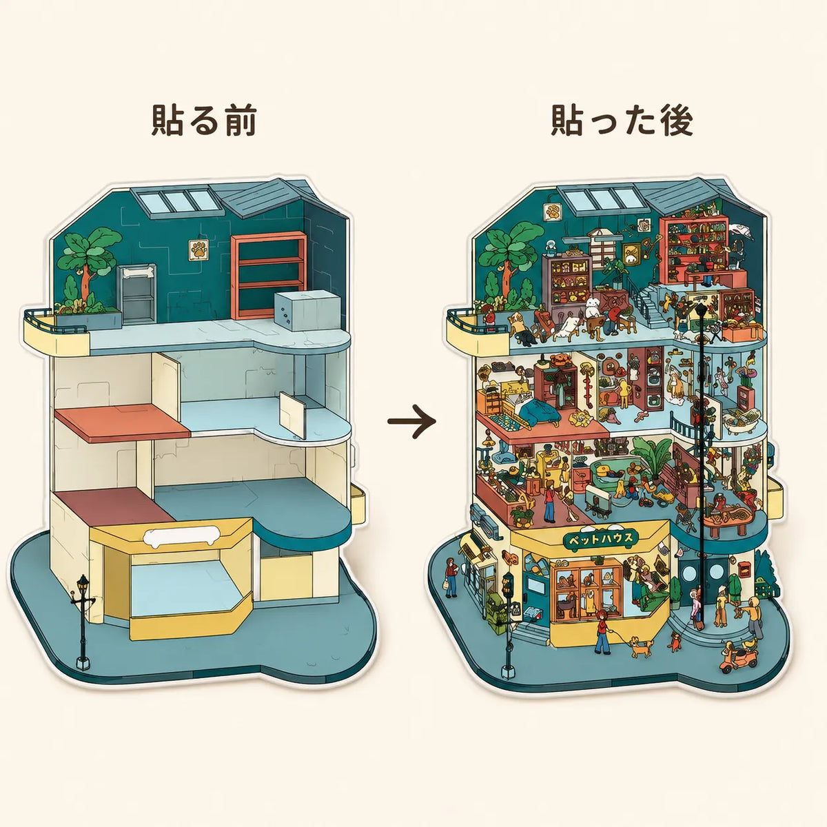 NICOMO 3D立体シーンシール