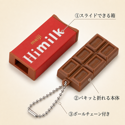 NICOMO 無限パキッとチョコ キーホルダー