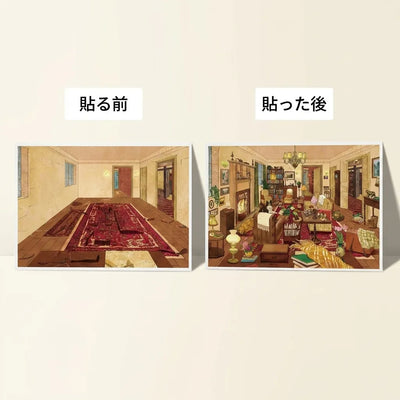 NICOMO レトロ立体シール