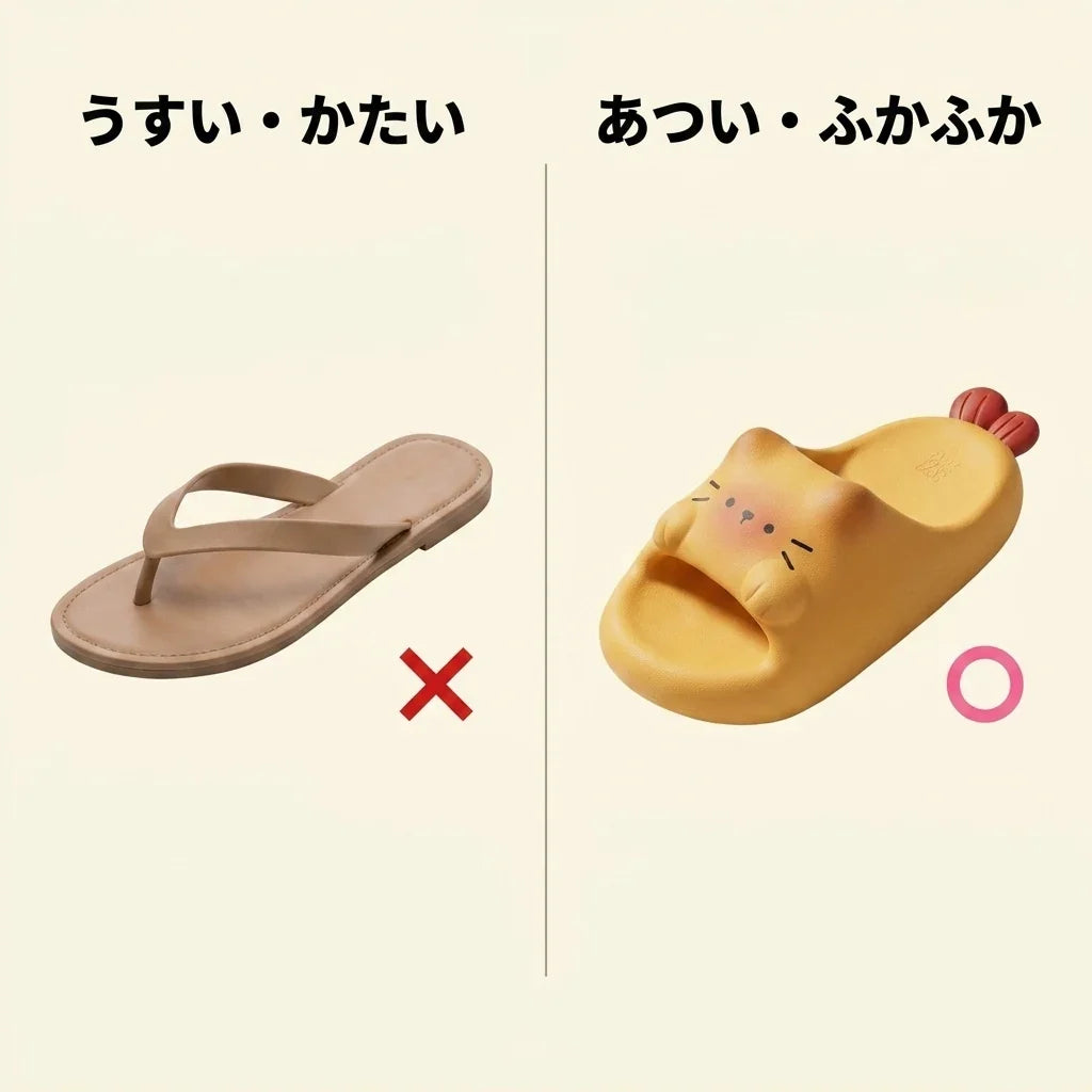 NICOMO エビフライにゃんサンダル