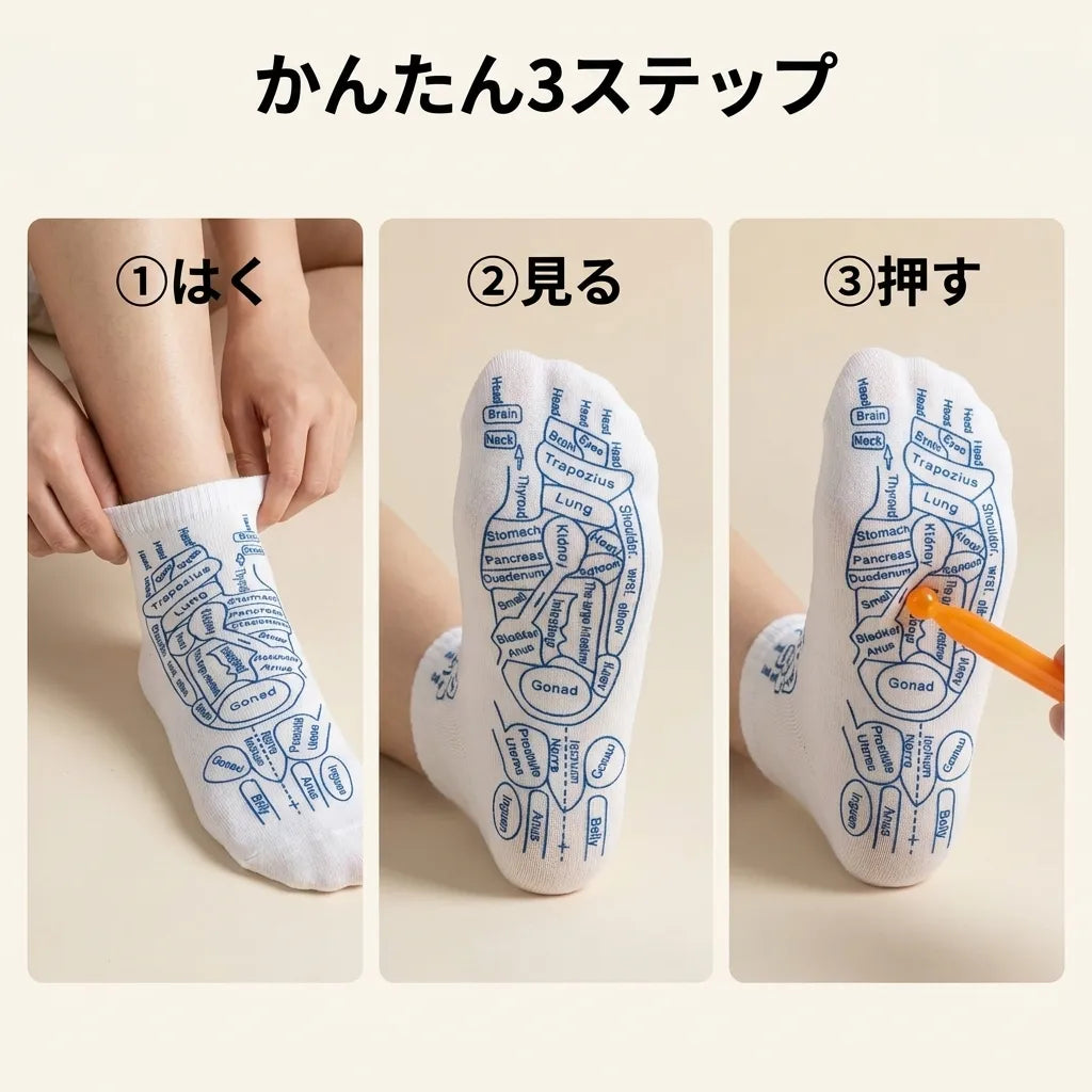 NICOMO 足裏マップケアソックス