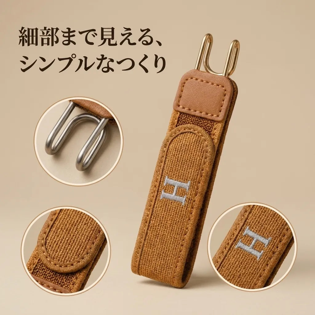 NICOMO ノーバックルベルト｜前バックルなしで腰まわりすっきり