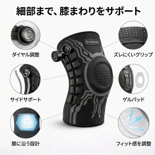 NICOMO ダイヤルフィット膝サポーター