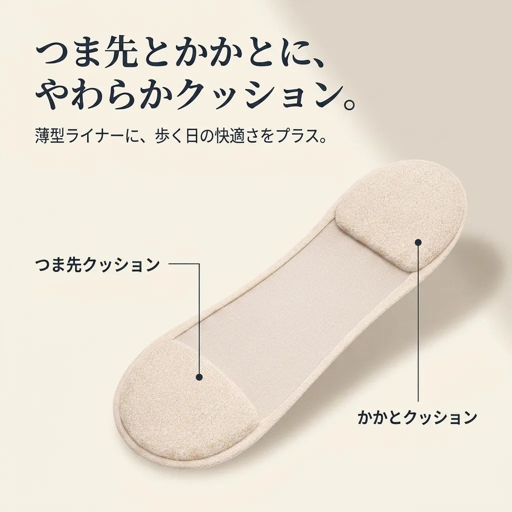 NICOMO 素足見えクッションライナー 3足セット