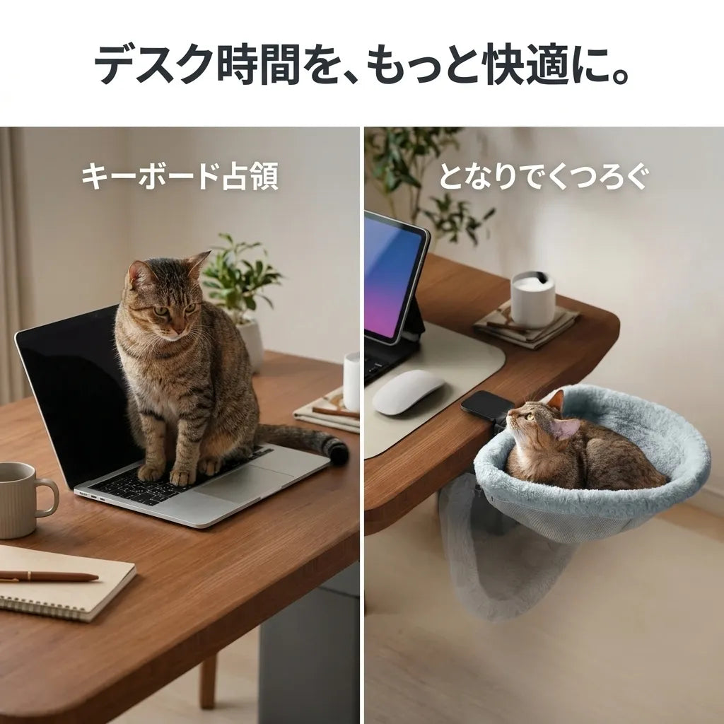 NICOMO デスクサイドキャットベッド