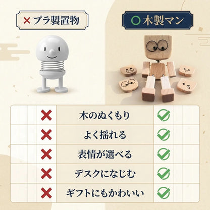 NICOMO ゆらゆら木製マン