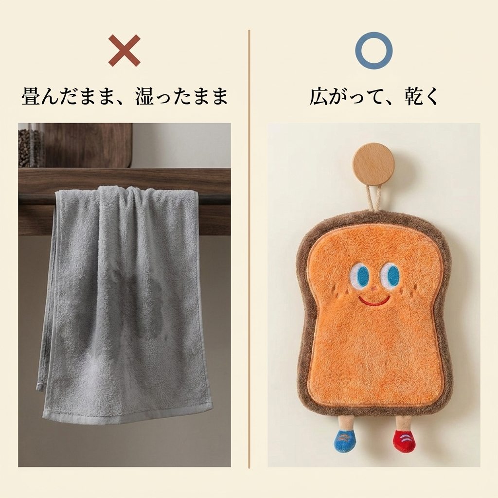 NICOMO ふわもこハンドタオル
