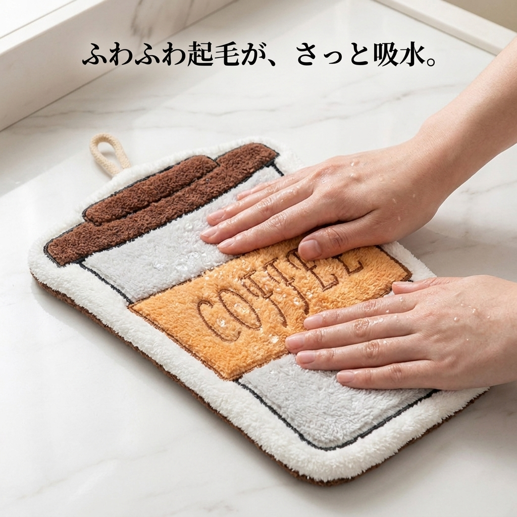 NICOMO ふわもこハンドタオル