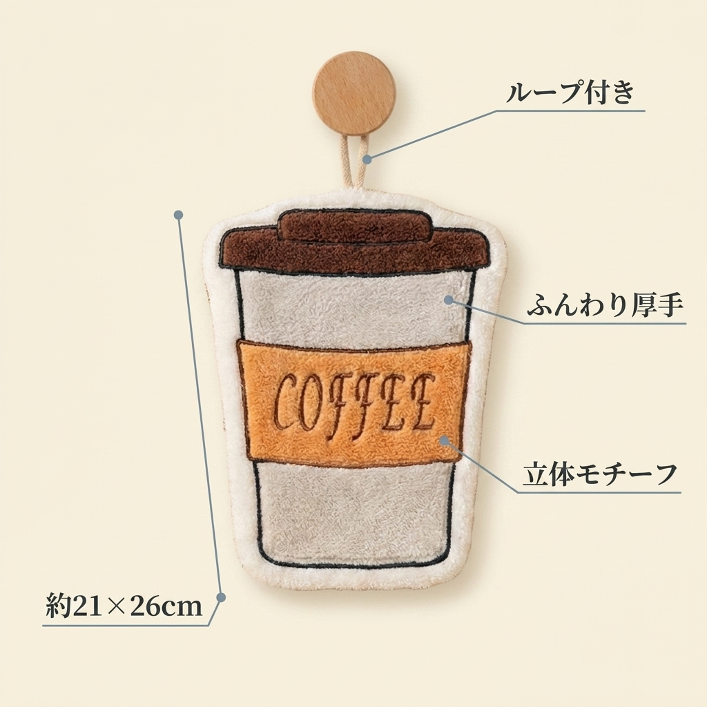 NICOMO ふわもこハンドタオル