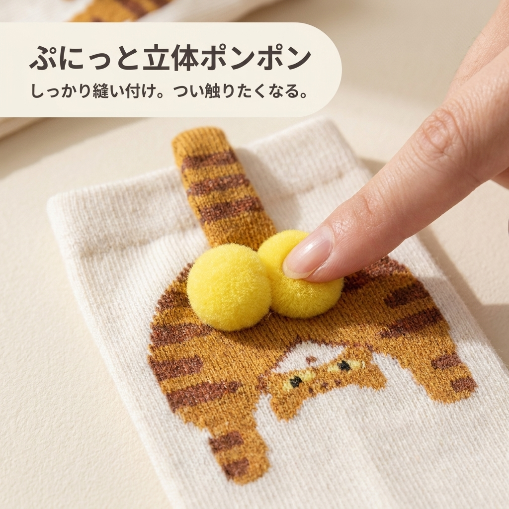 NICOMO にゃんこおしりソックス