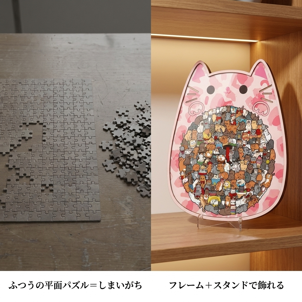NICOMO まんまる猫の木製パズル