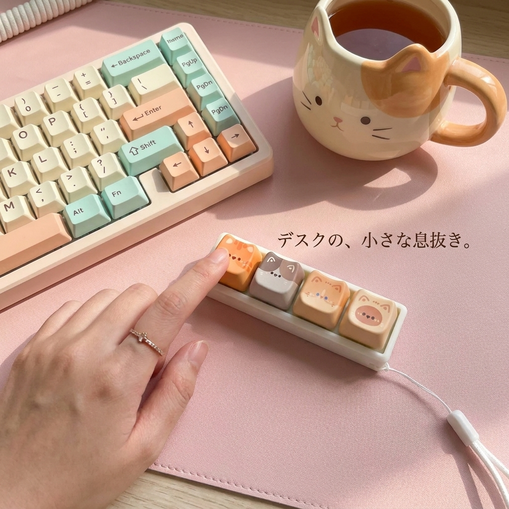 NICOMO 猫キーボードキーホルダー