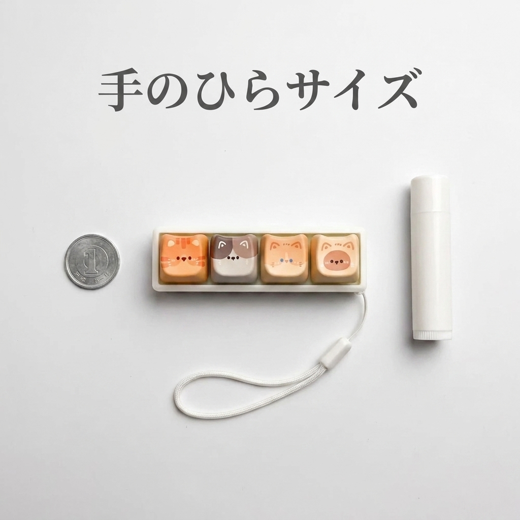 NICOMO 猫キーボードキーホルダー