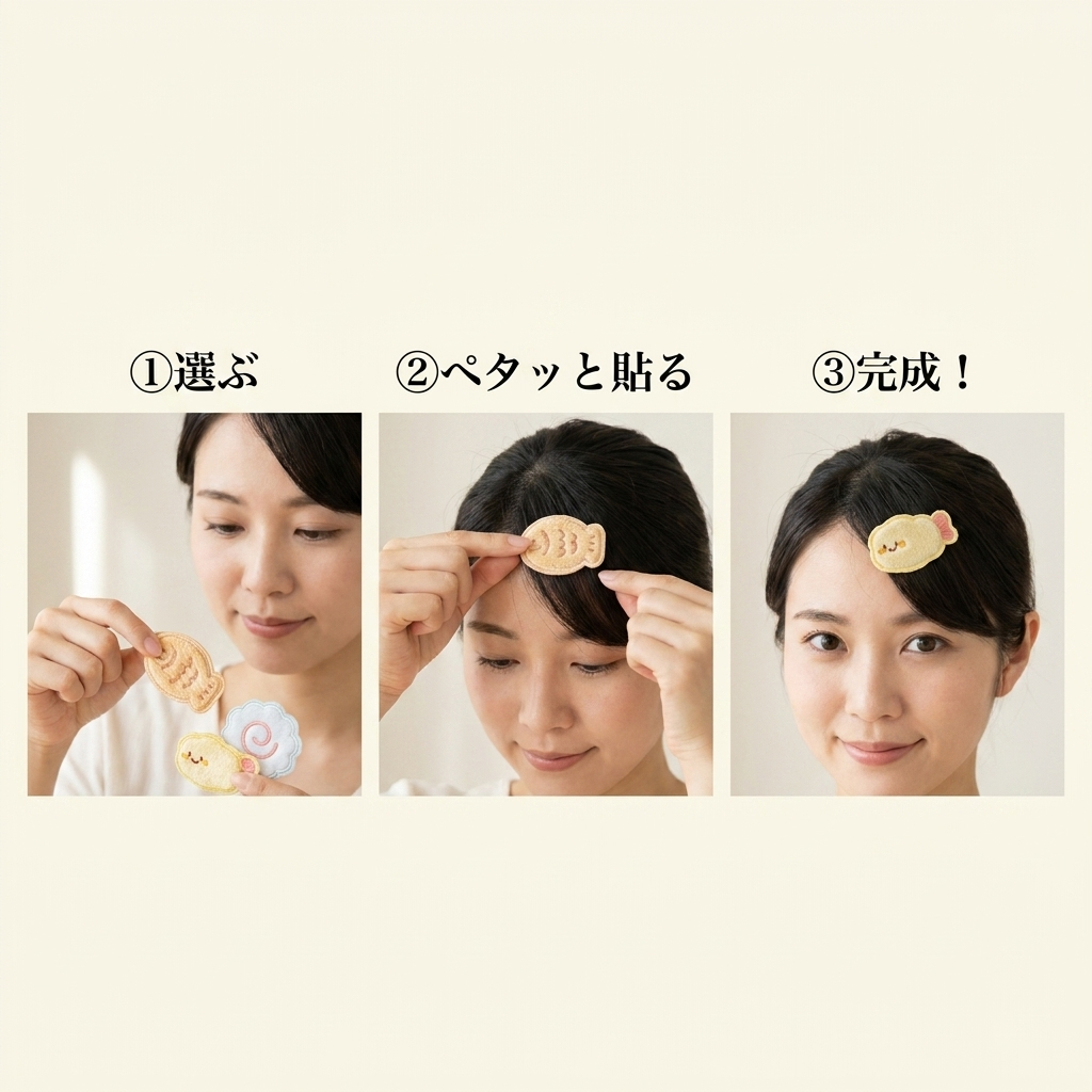 NICOMO ふわもち小食記 前髪ペタ