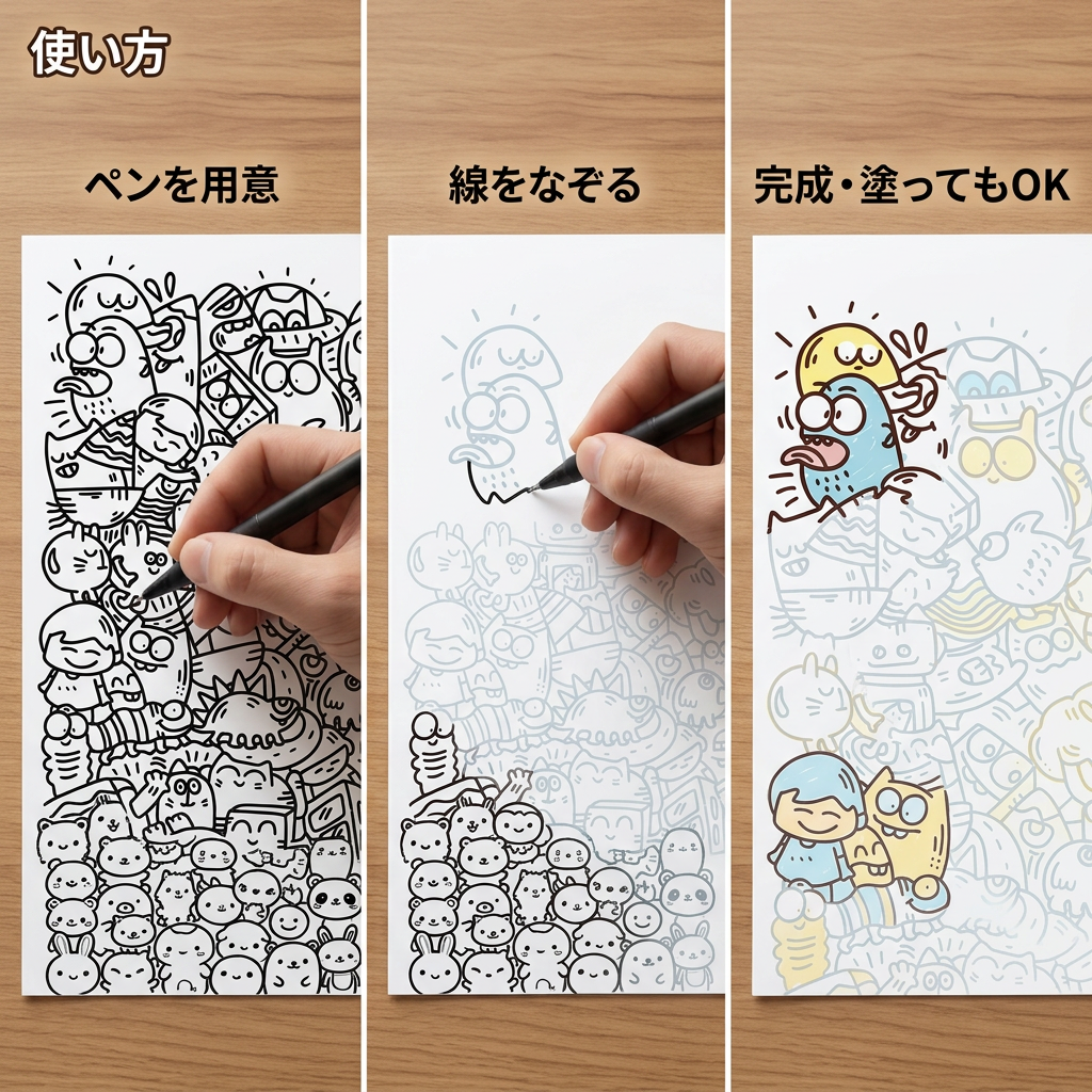 NICOMO なぞり描きアートシート