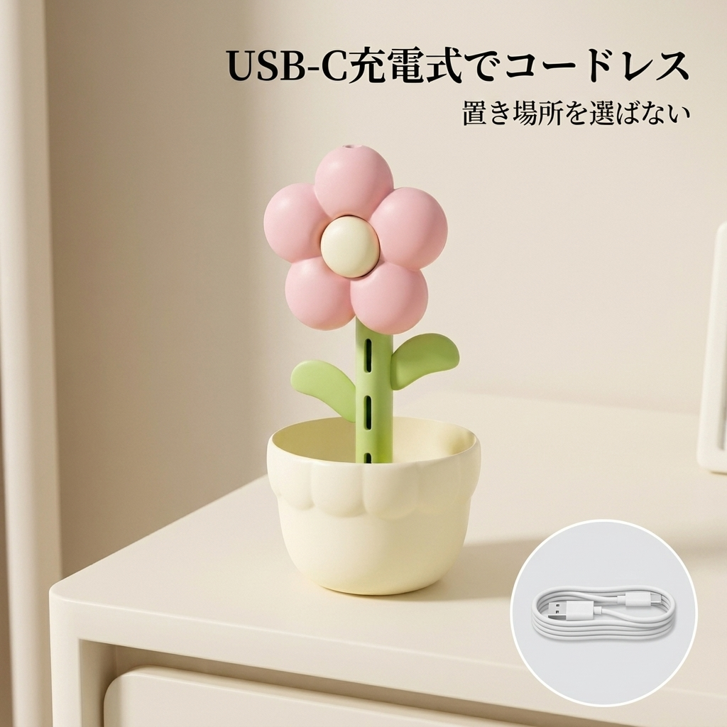 NICOMO フラワー加湿器