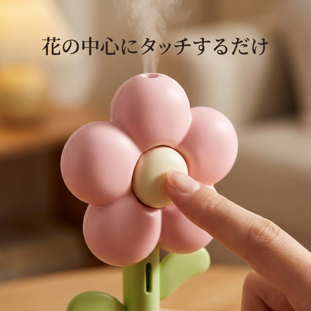 NICOMO フラワー加湿器