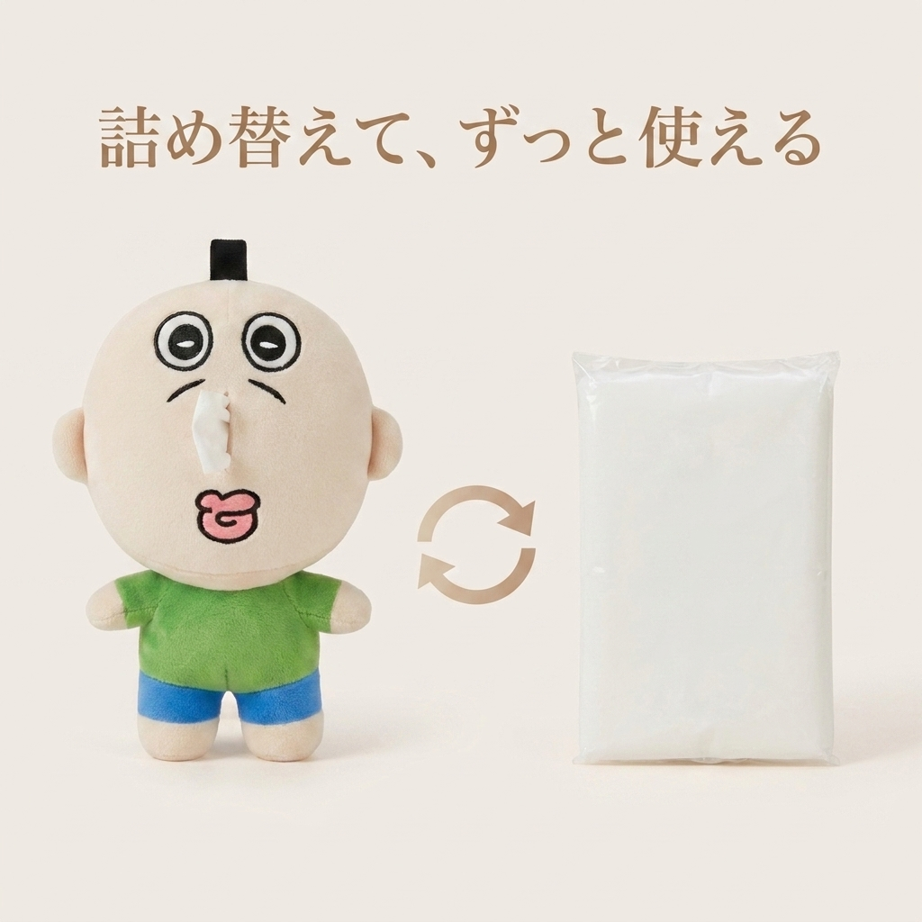 NICOMO はなかみくん ティッシュチャーム