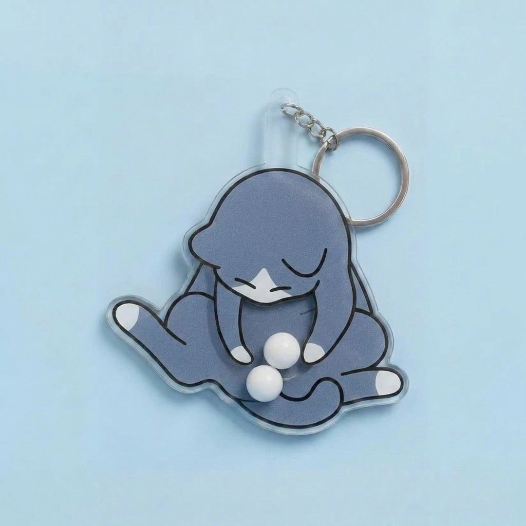 NICOMO くるくる猫キーホルダー