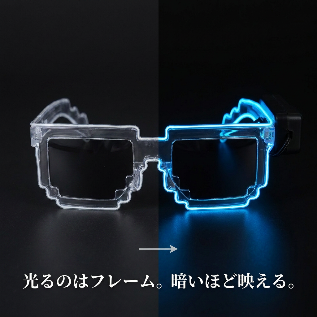 NICOMO ピクセルLEDサングラス