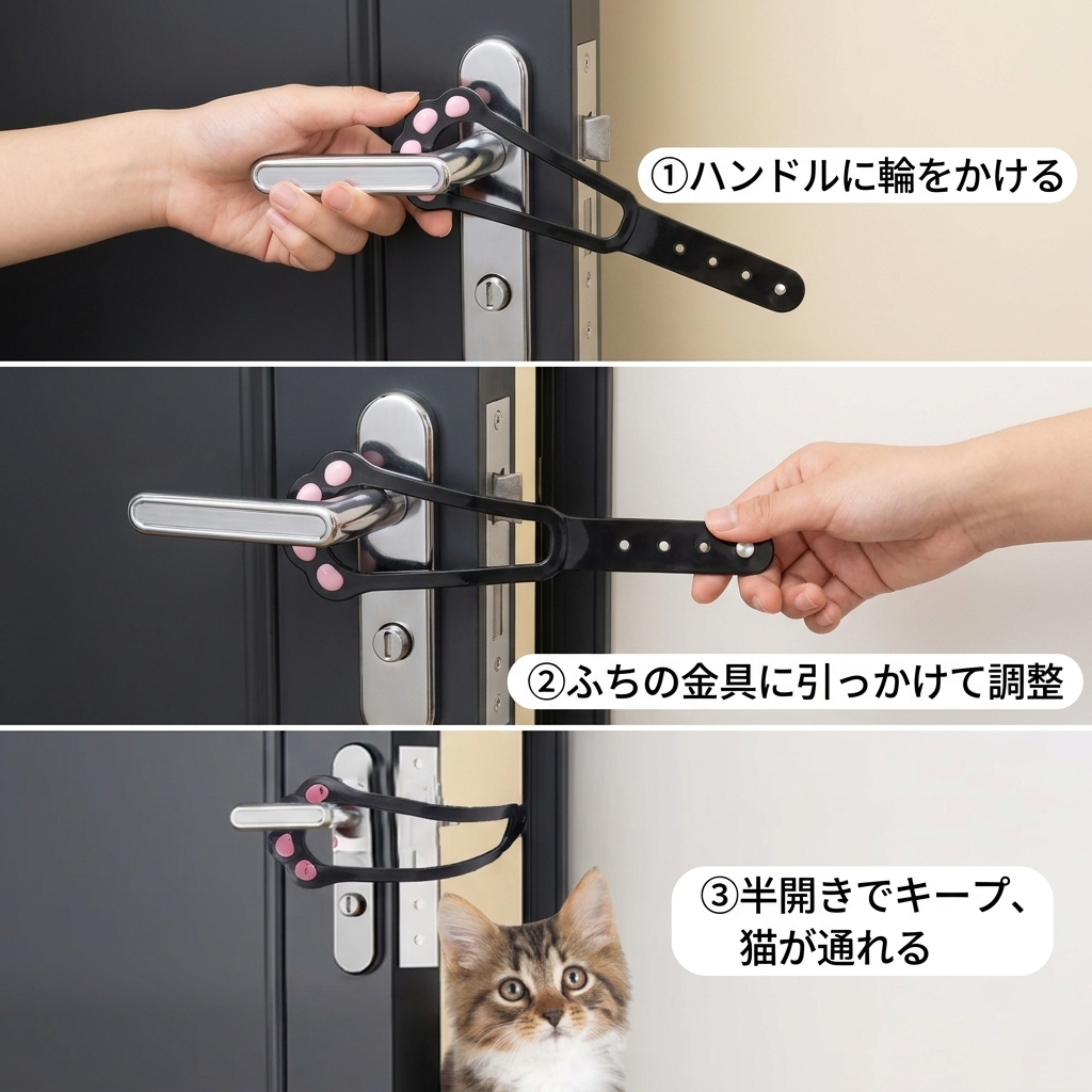 NICOMO にゃんこドアストッパー