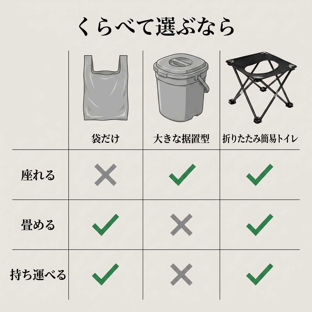 NICOMO 折りたたみ簡易トイレ