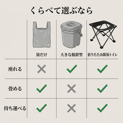 NICOMO 折りたたみ簡易トイレ