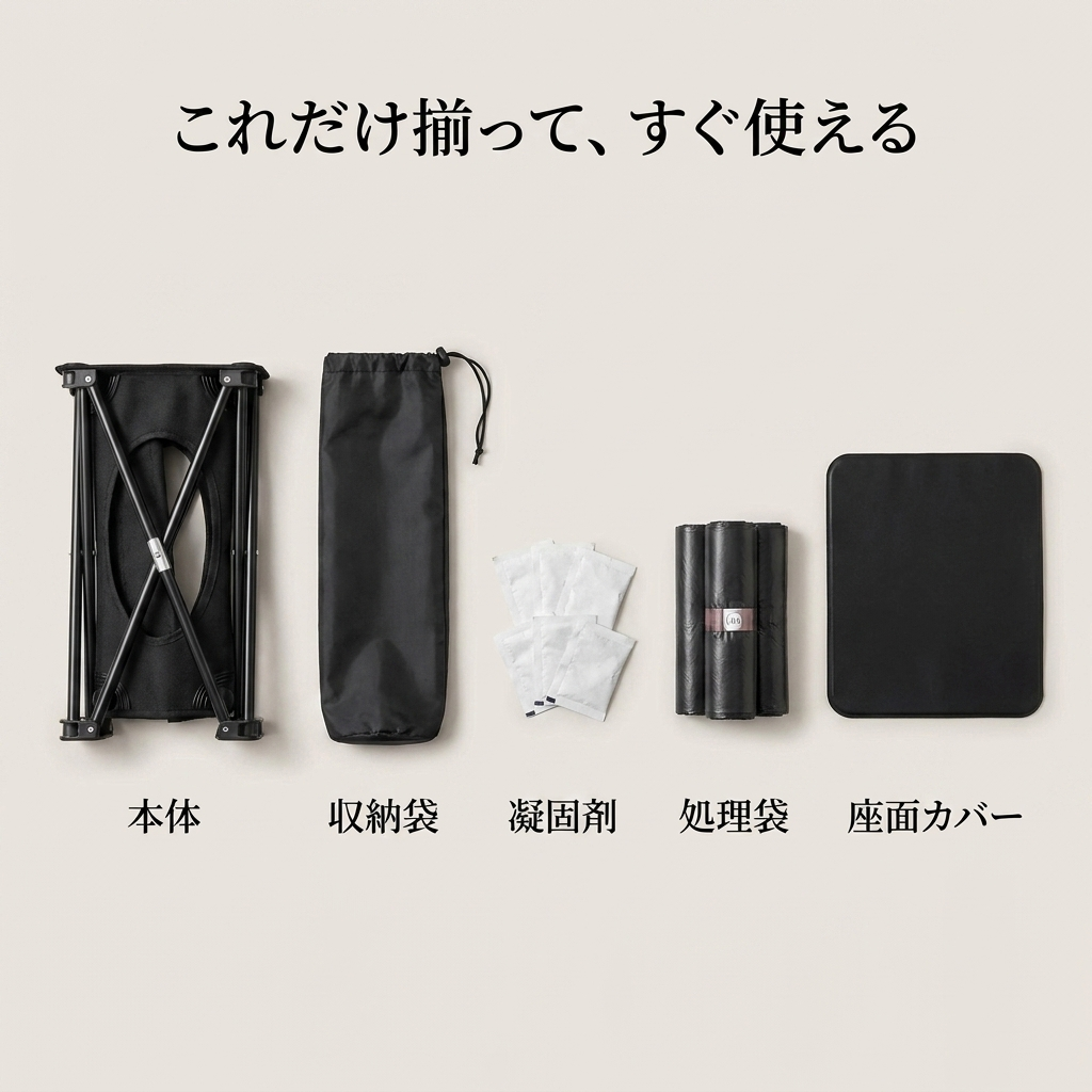 NICOMO 折りたたみ簡易トイレ
