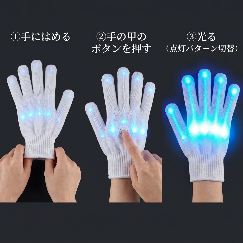 NICOMO 光るLEDグローブ