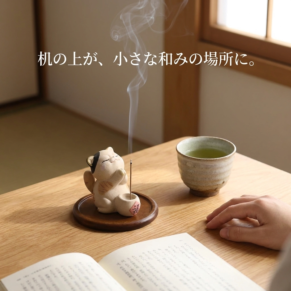 NICOMO 福ねこ香立て