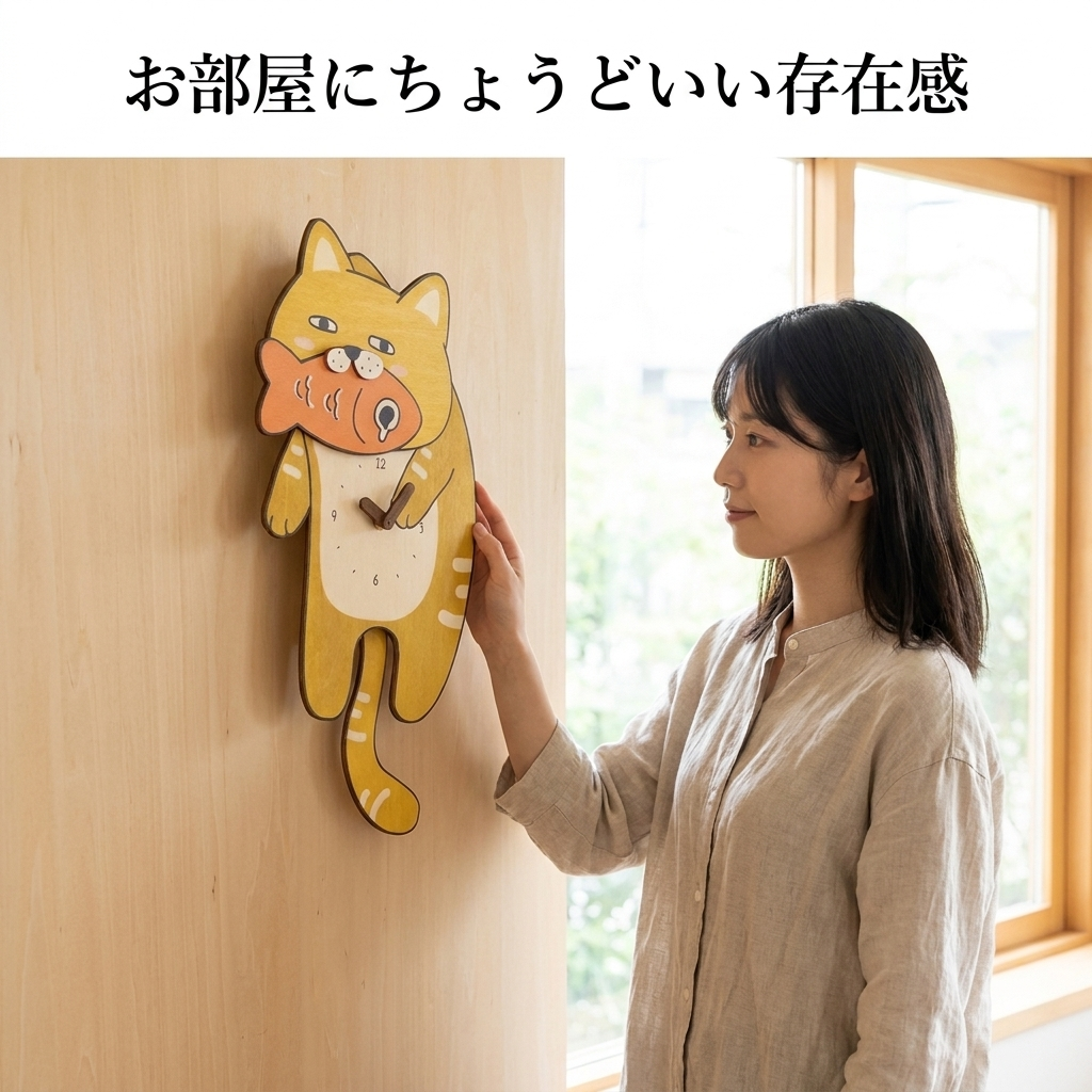 NICOMO ねこの振り子時計