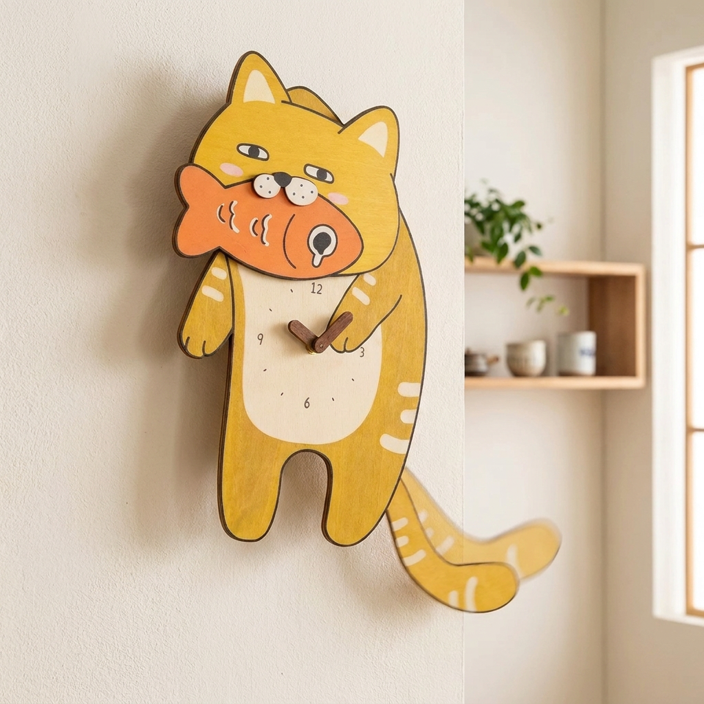 NICOMO ねこの振り子時計