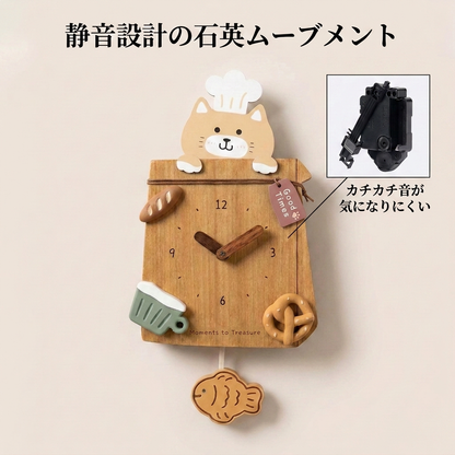 NICOMO ねこの振り子時計